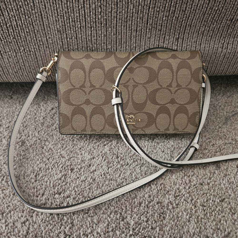 Coach Signature Brown Crossbody Bag